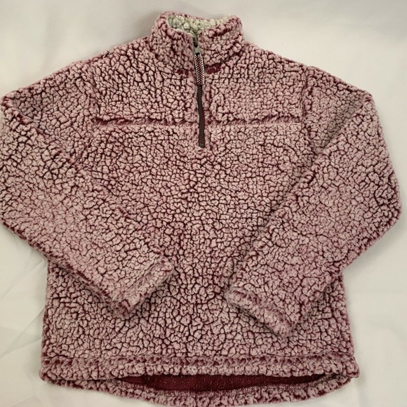 Cuddly Sherpa Other - Cuddly Sherpa Pullover Girls 10 12 Red Maroon
